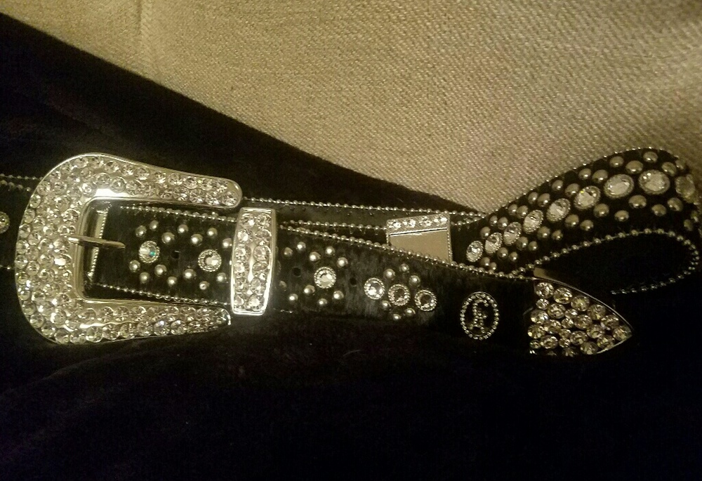 CHRISTINE ALEXANDER GENUINE LEATHER COWGIRL BELT